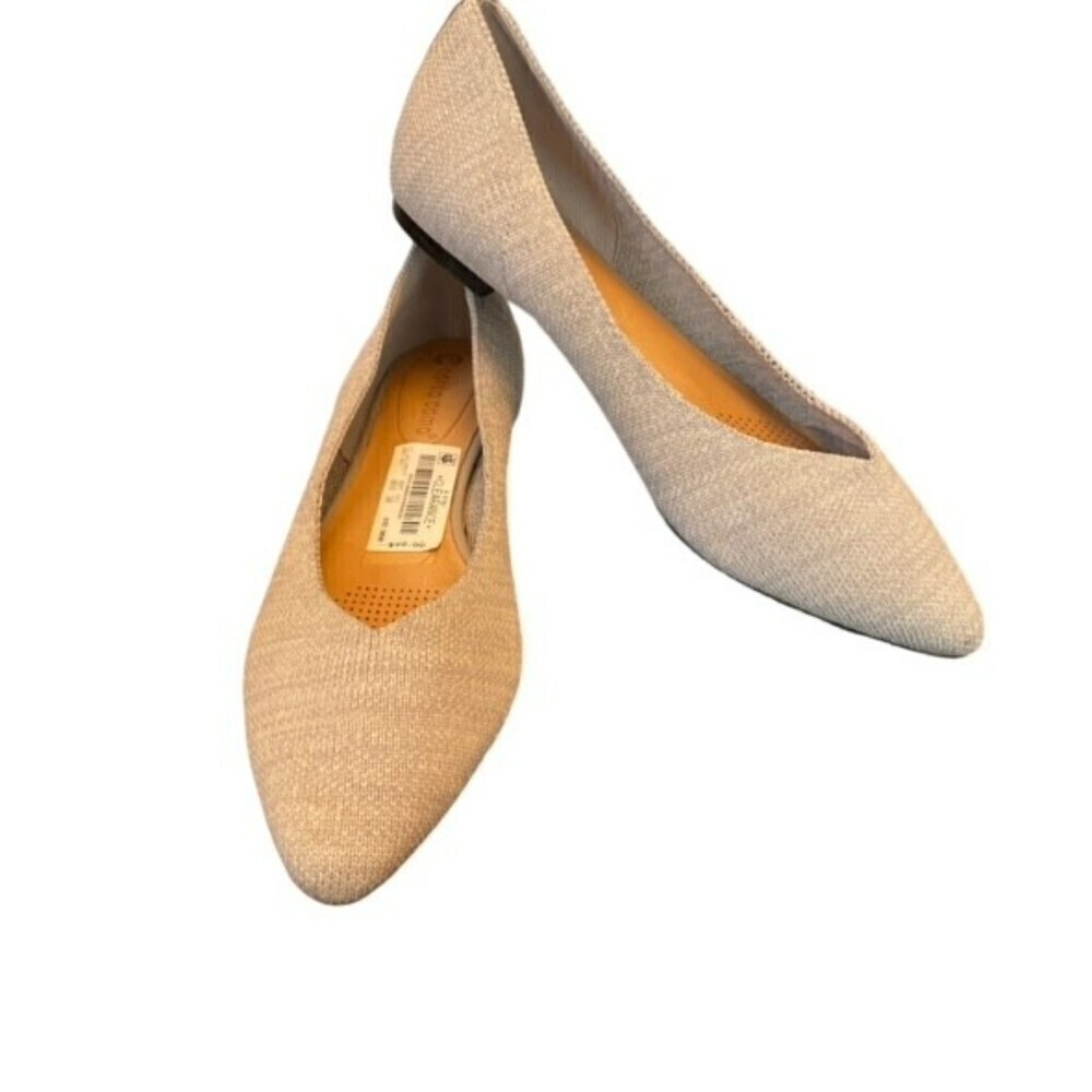 Corso Como Julia Knit Ballet Flats Pointed Toe Shoes Womens Size 8 Gray